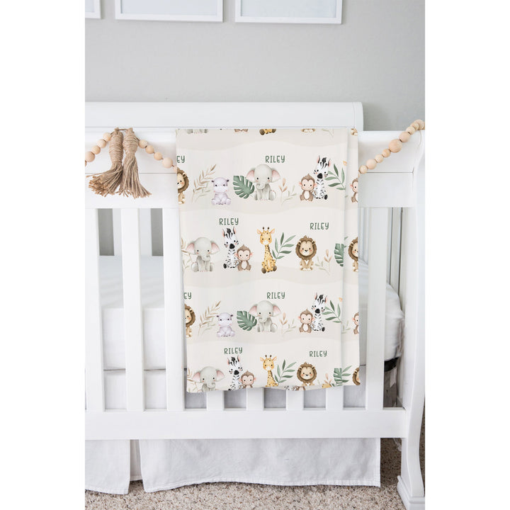 Zutano baby The Keepsake Print Swaddle - Baby Jungle Animals