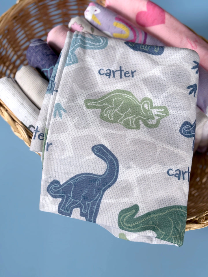 Zutano baby The Keepsake Print Swaddle - Dinosaur