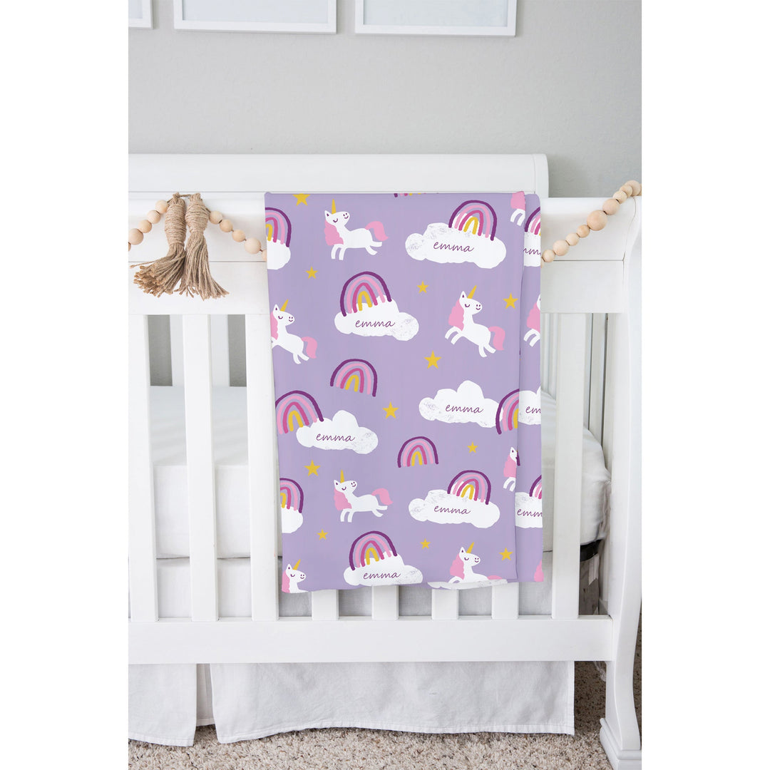 Zutano baby The Keepsake Print Swaddle - Unicorns