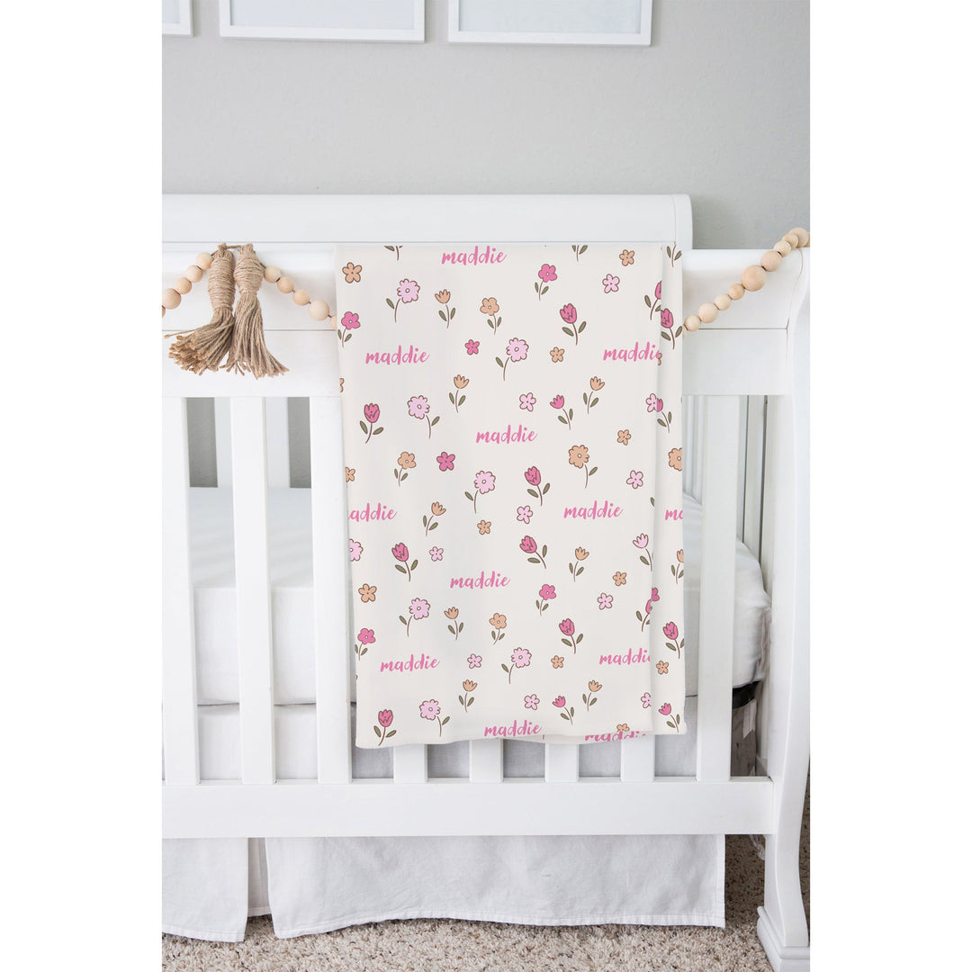 Zutano baby The Keepsake Print Swaddle - Wildflowers
