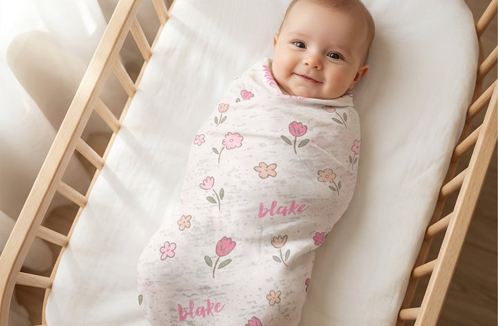 Zutano baby The Keepsake Print Swaddle - Wildflowers