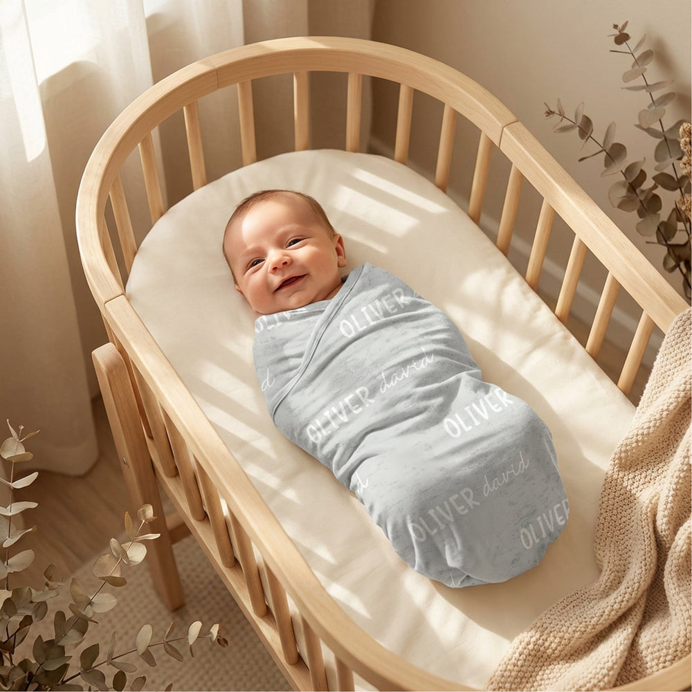 Zutano baby The Signature Solid Swaddle: First & Middle Name