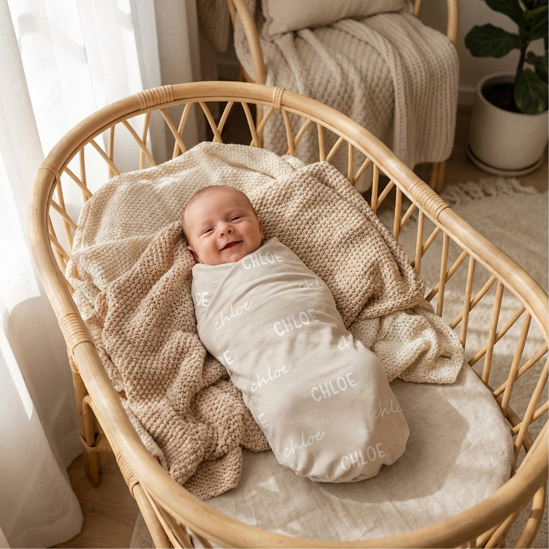 Zutano baby The Signature Solid Swaddle: First Name