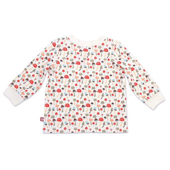 Zutano baby Top Mushrooms Organic Cotton Long Sleeve Crewneck