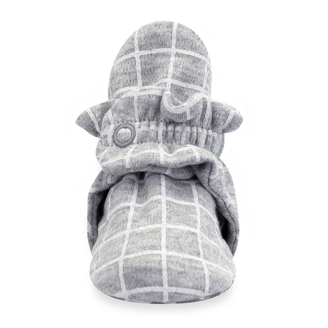Zutano organic cotton baby bootie windowpane