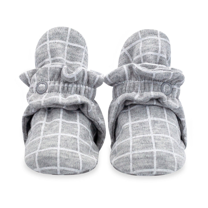 Zutano organic cotton baby bootie windowpane