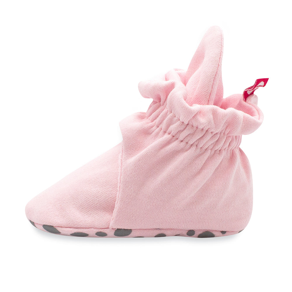 Zutano baby Bootie Organic Cotton Gripper Baby Bootie - Baby Pink