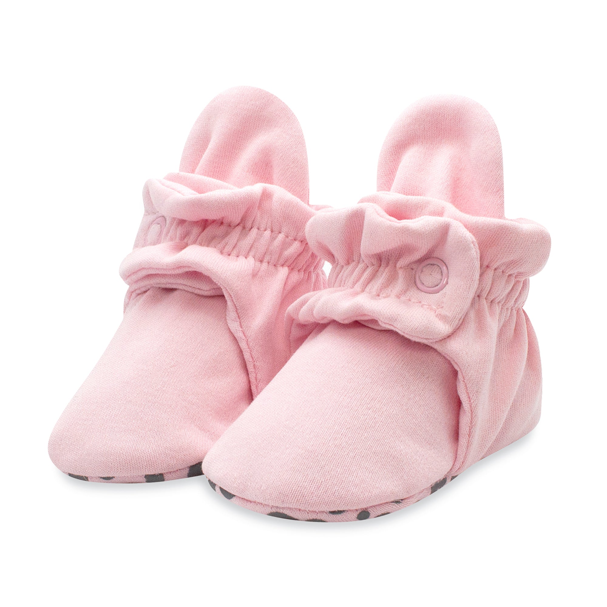 Organic Cotton Gripper Baby Bootie Baby Pink – Zutano