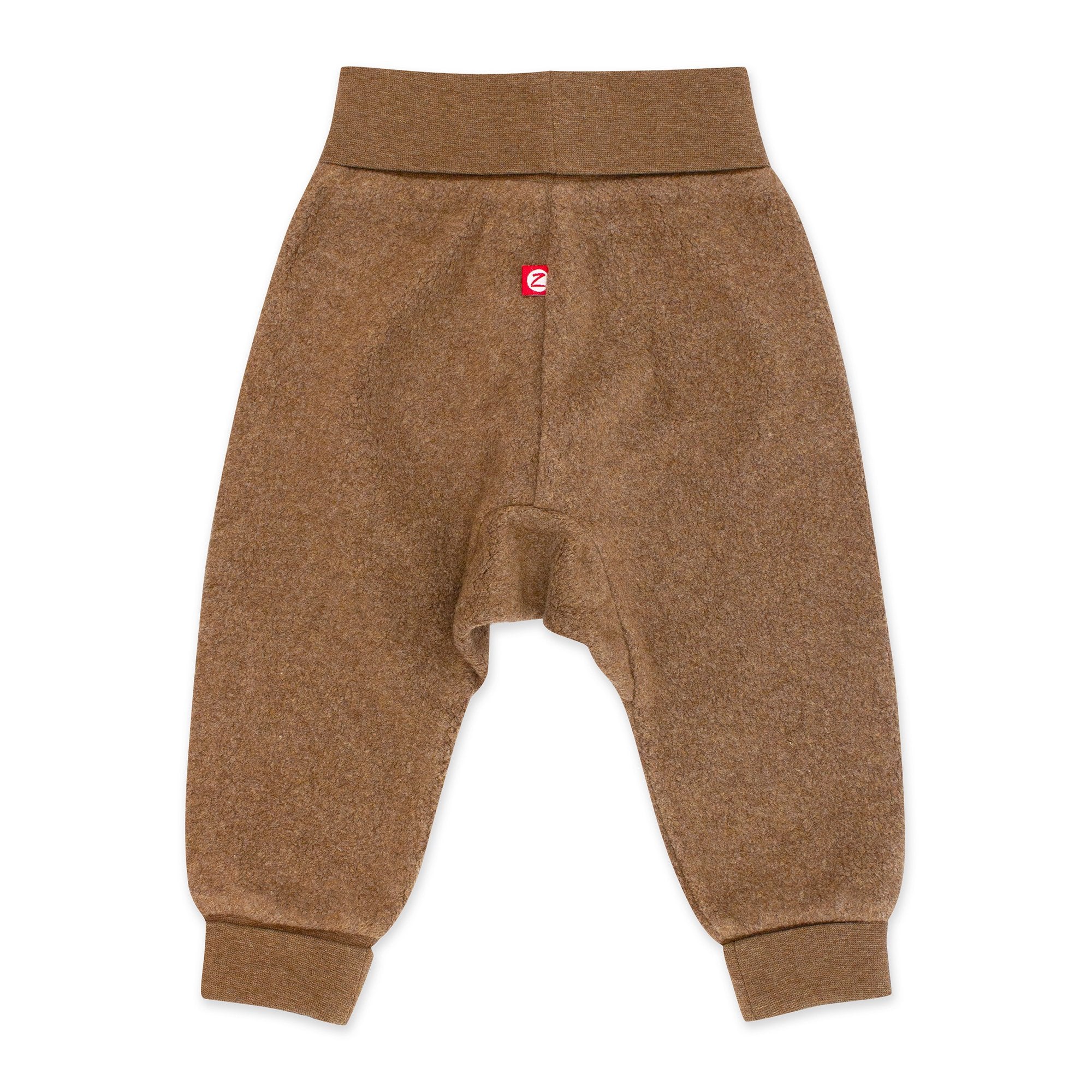 パンツ 38baby Heather Mocha Cozie Fleece Baby Pants with Cuffs | Zutano