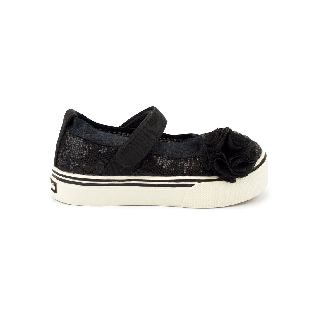 Zutano Black Dazzle Mary Jane Shoe 