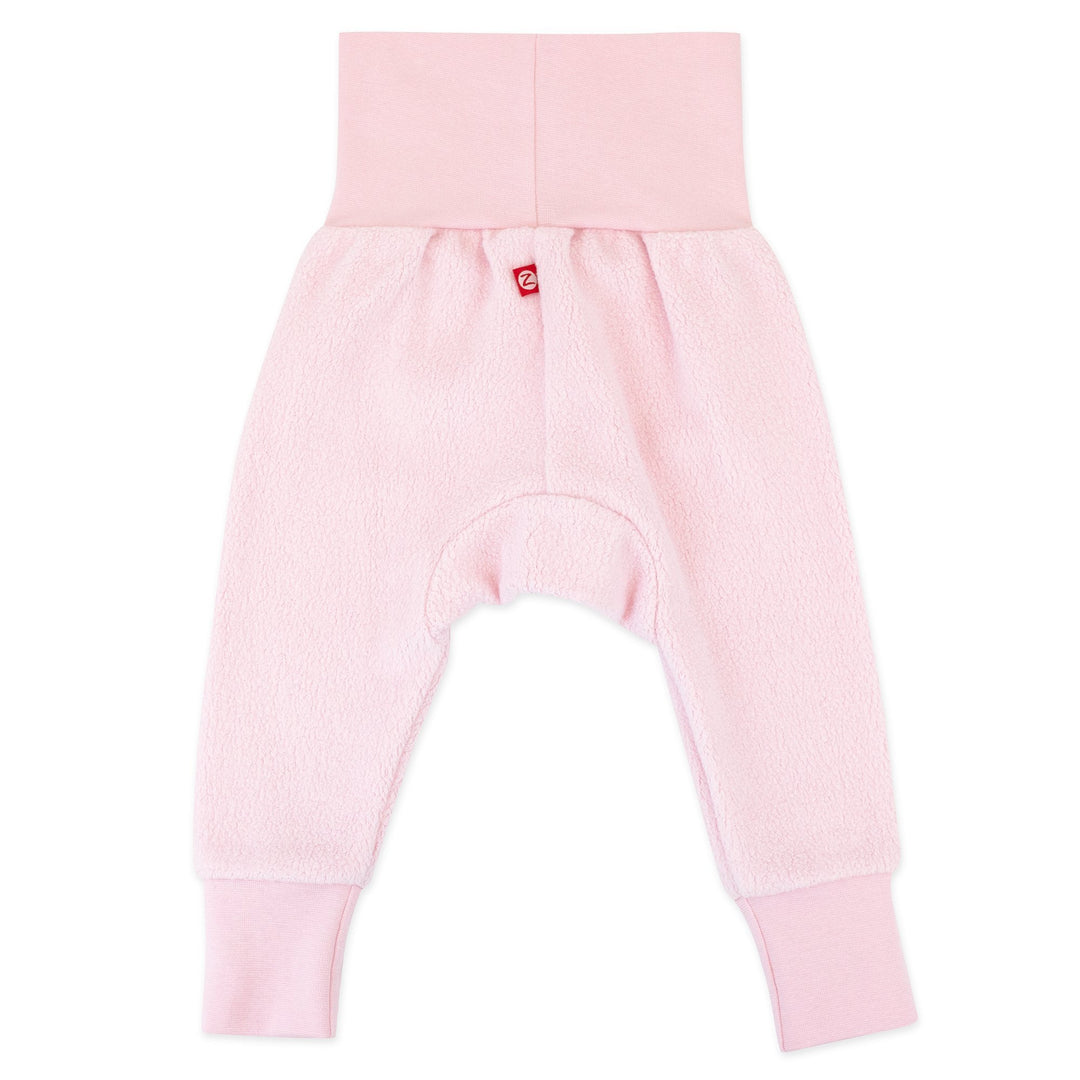 Zutano cozie fleece cuff pant - Baby pink