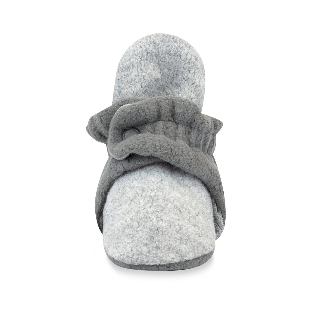 Zutano baby Bootie Cozie Fleece Color Block Baby Bootie - Heather Gray/Gray
