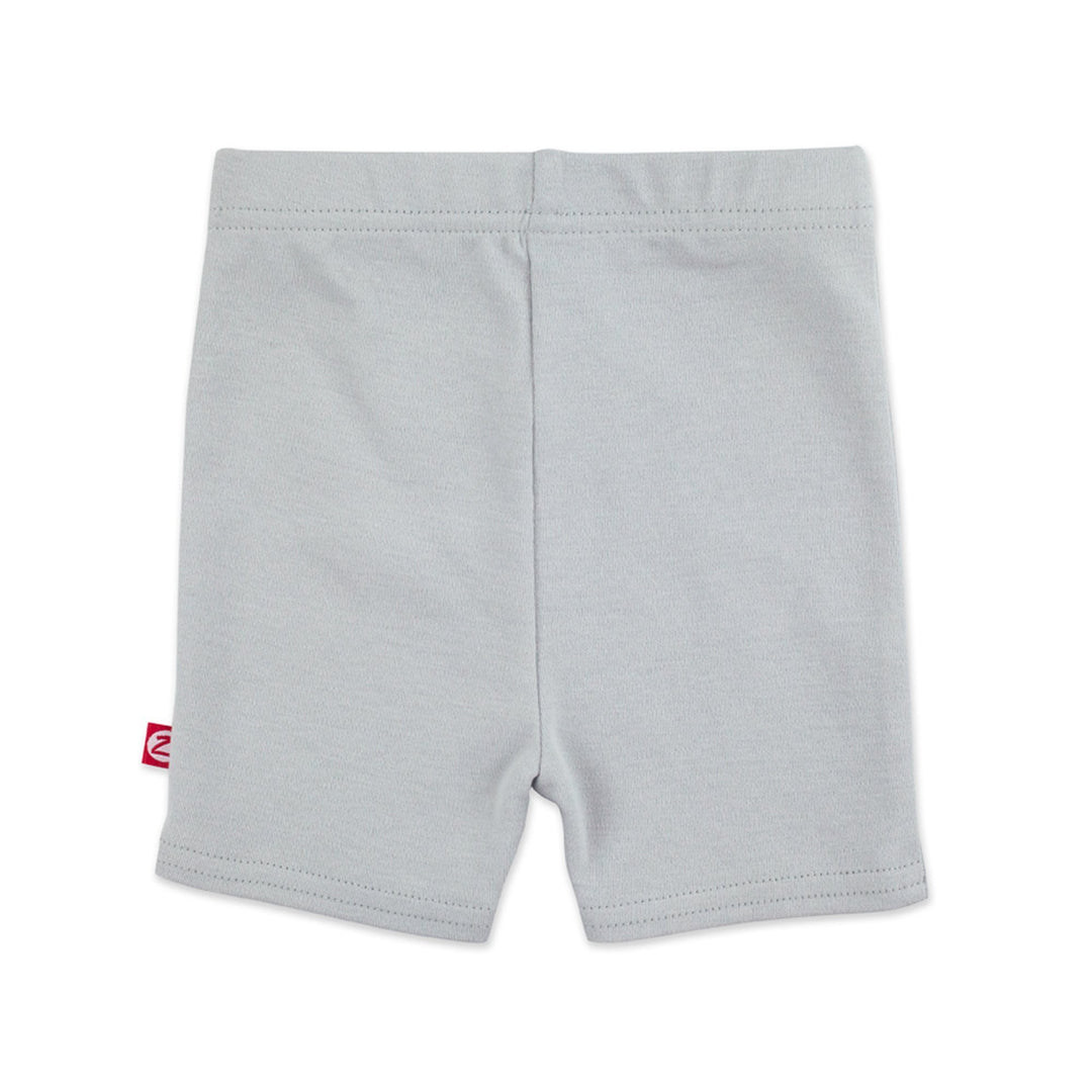 Zutano baby Bottom Organic Cotton Bike Short - Light Gray
