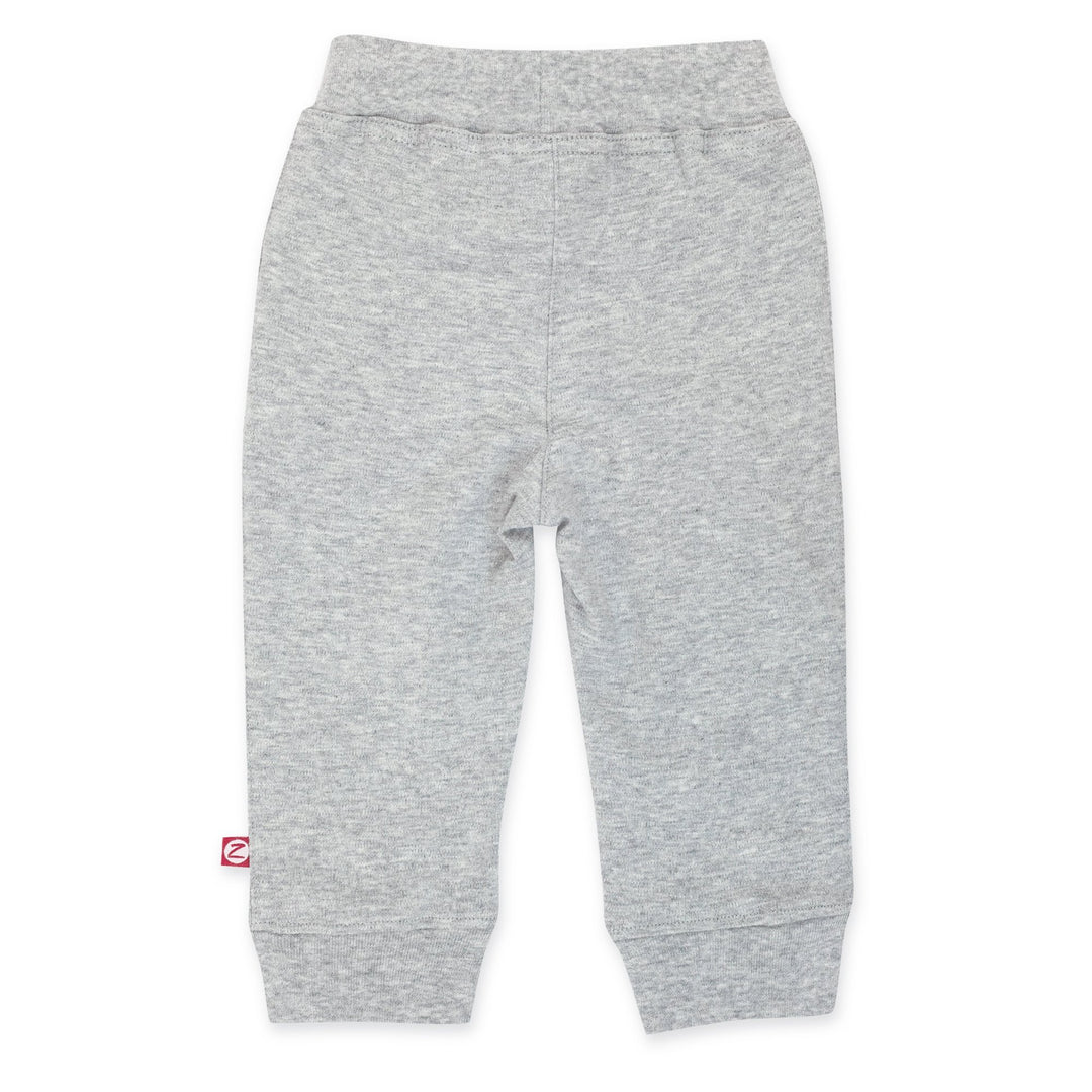 Zutano baby Bottom Organic Cotton Pocket Jogger Pant - Heather Gray