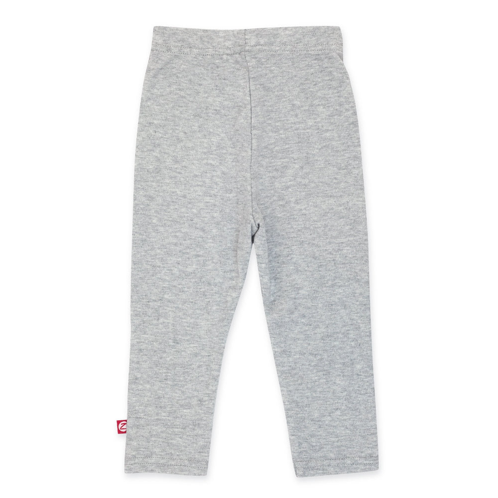 Zutano Bottom Organic Cotton Legging - Heather Gray