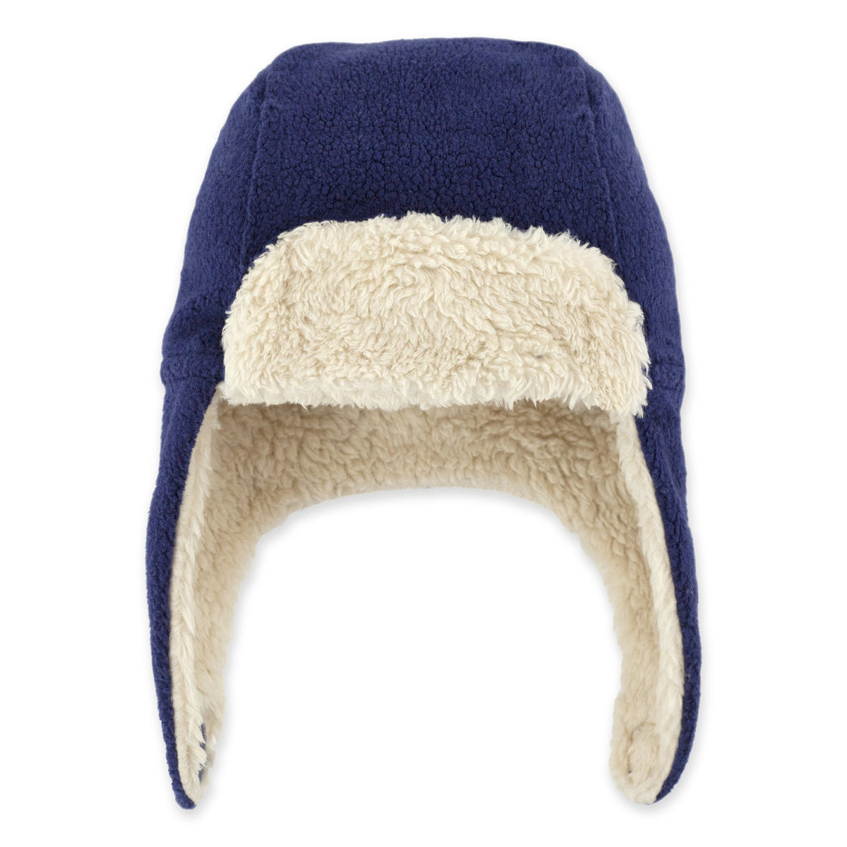 Furry Fleece Trapper Hat - True Navy – Zutano display picture 1