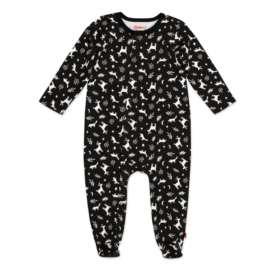 Zutano baby one piece woodland organic cotton footie