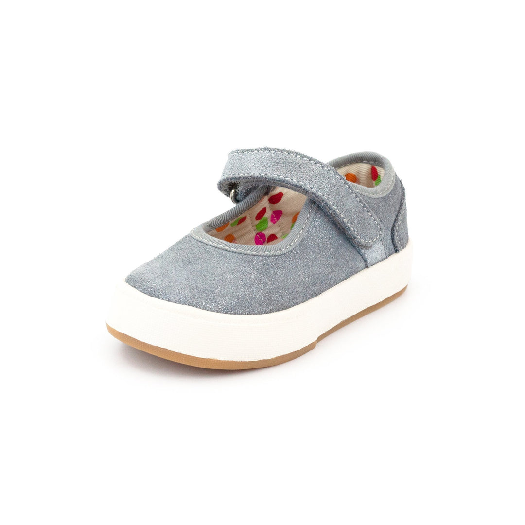 Zutano baby Shoe Charlotte Mary Jane Shoe - Blue Gray