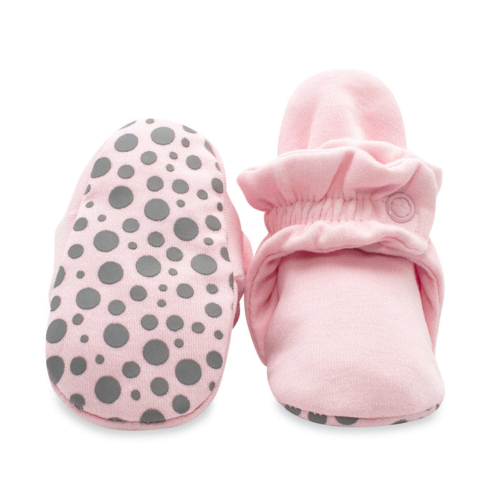 Zutano baby Bootie Organic Cotton Gripper Baby Bootie - Baby Pink