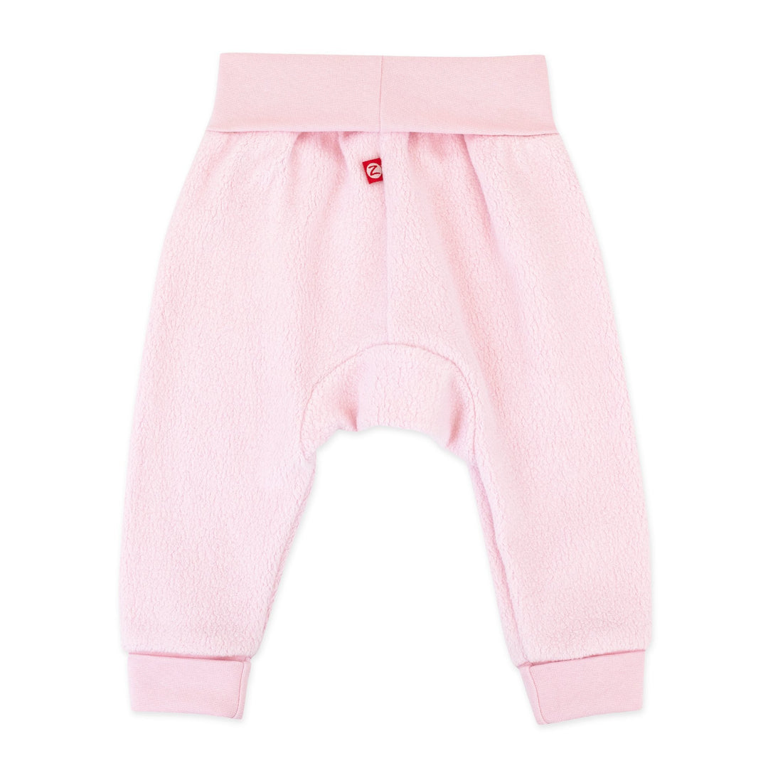 Zutano cozie fleece cuff pant - Baby pink