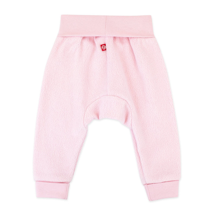 Zutano cozie fleece cuff pant - Baby pink