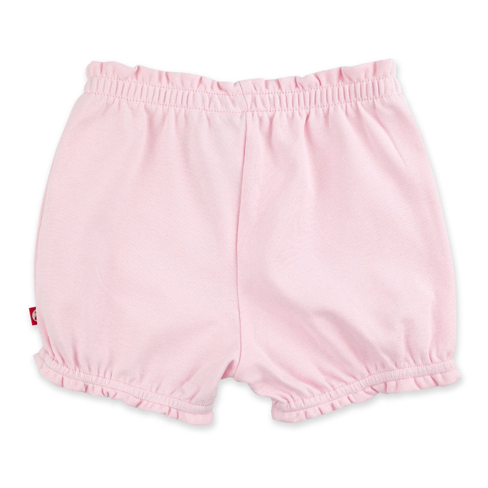 Zutano Bottom Solid Ruffle Short - Baby Pink