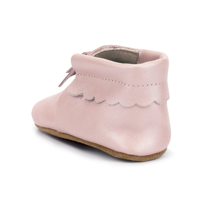 Zutano Shoe Pink Shimmer Leather