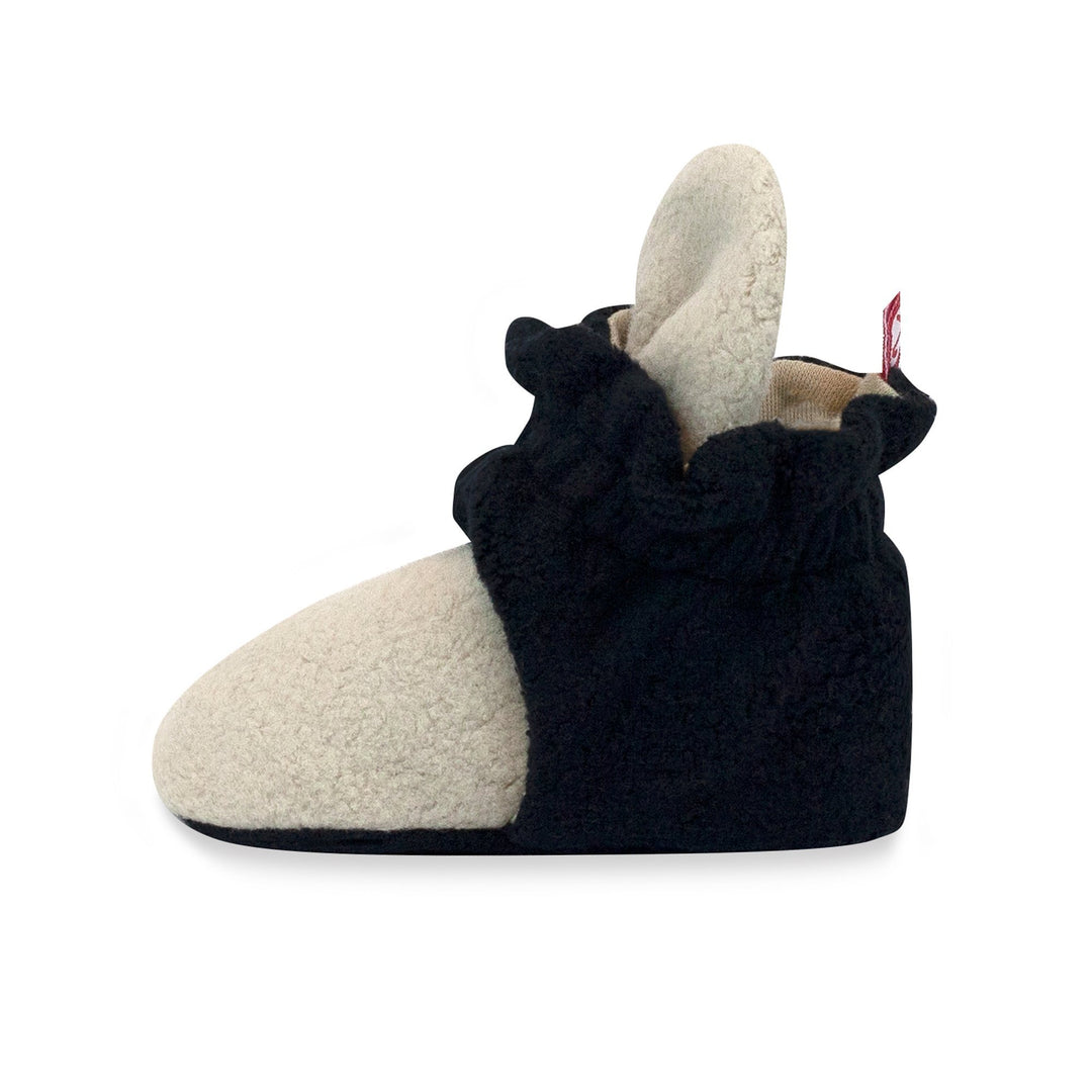 Zutano baby Bootie Cozie Fleece Color Block Baby Bootie - Khaki/Black