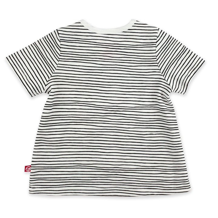 Zutano baby Top Pencil Stripe Organic Cotton Short Sleeve Swing Top