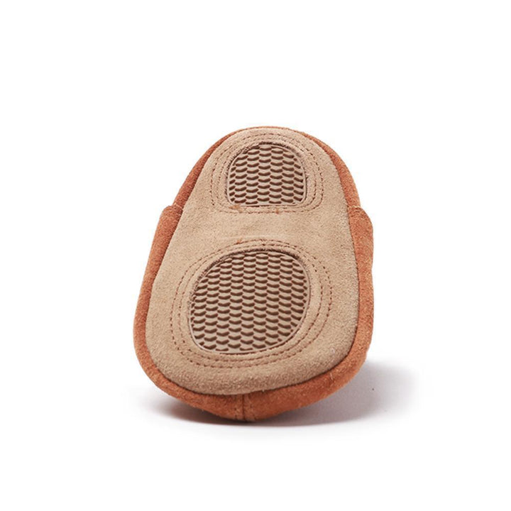 Zutano tan suede baby shoes