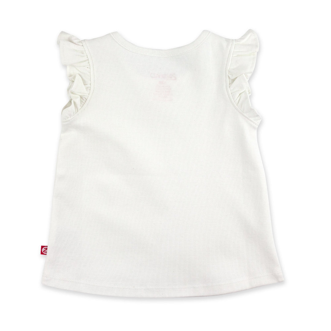 Zutano baby Top Organic Cotton Flutter Top - White