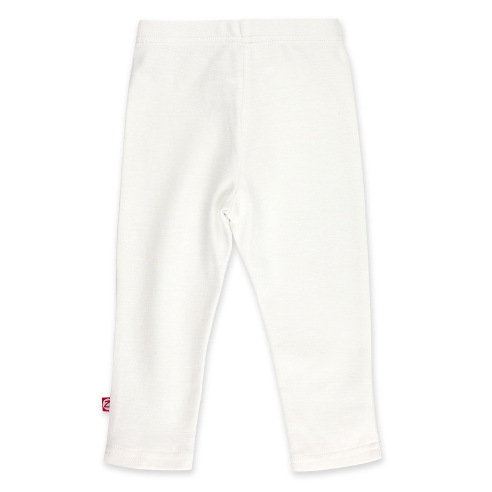 Zutano Bottom Solid Legging - White
