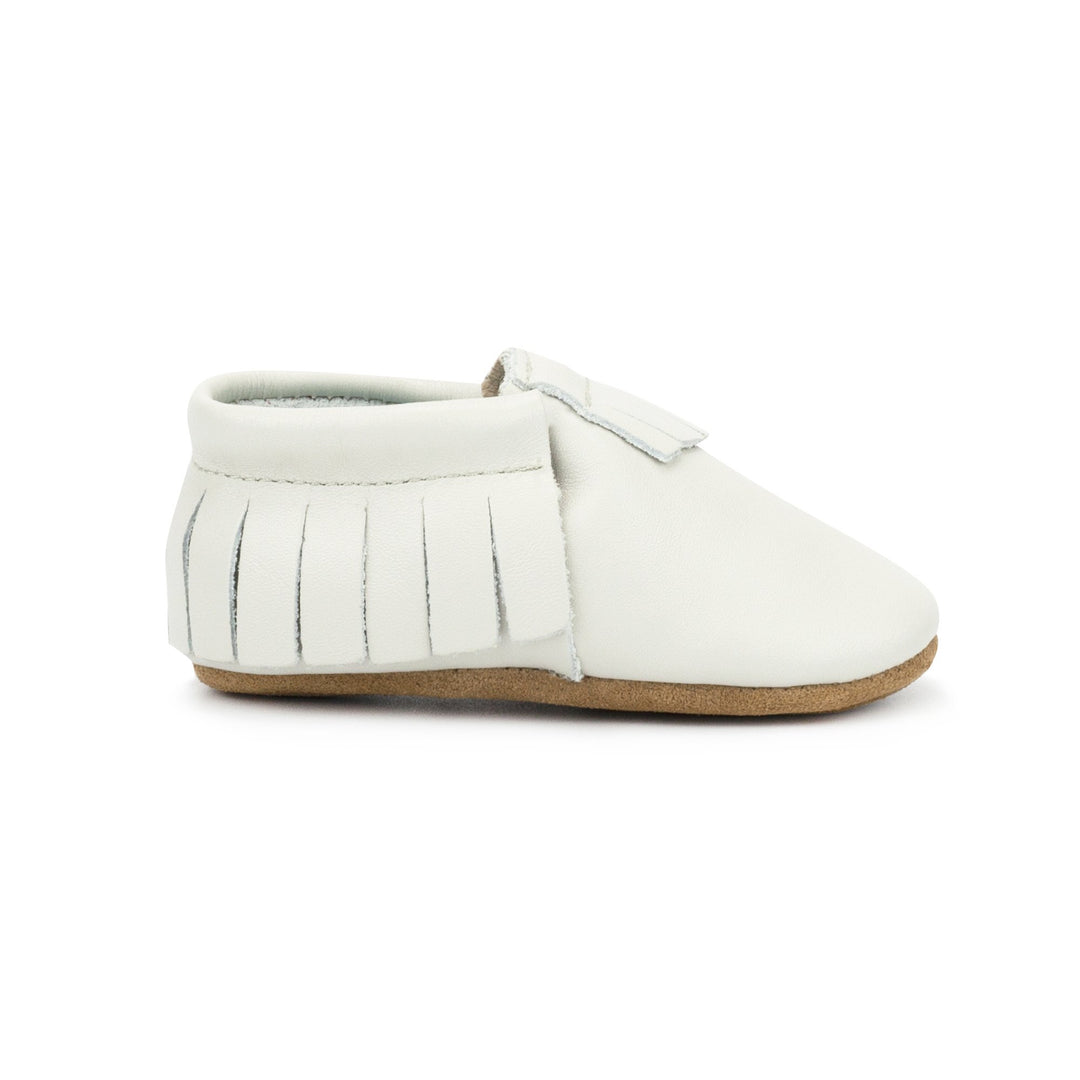 Zutano baby Shoe Pearl Leather Fringe Moccasins