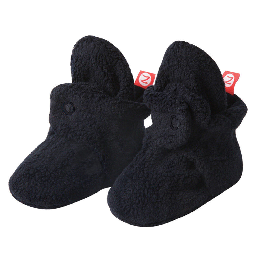 Zutano baby Bootie Cozie Fleece Baby Bootie 3 Pack - Black/Khaki/True Navy