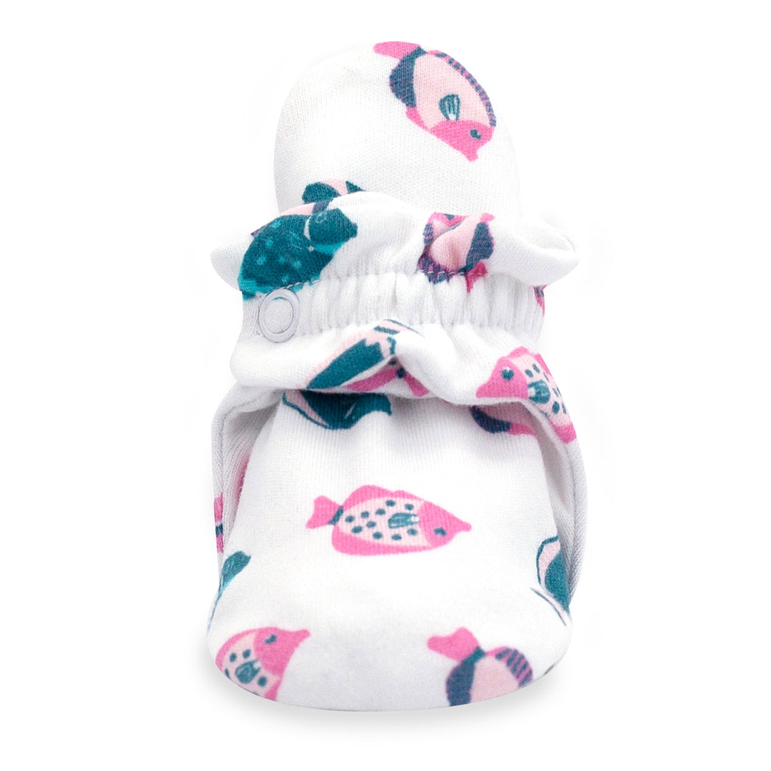 Zutano baby bootie tropical fish organic cotton 