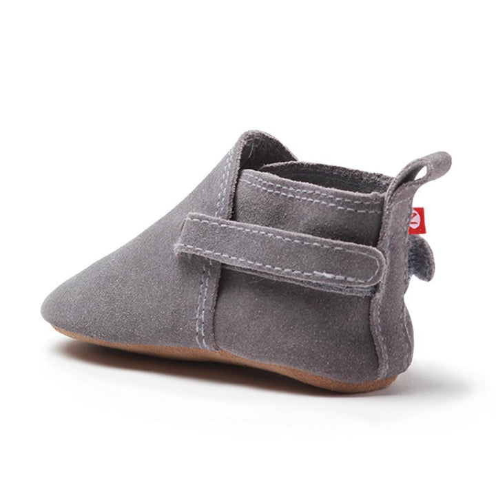 Zutano gray suede baby shoes