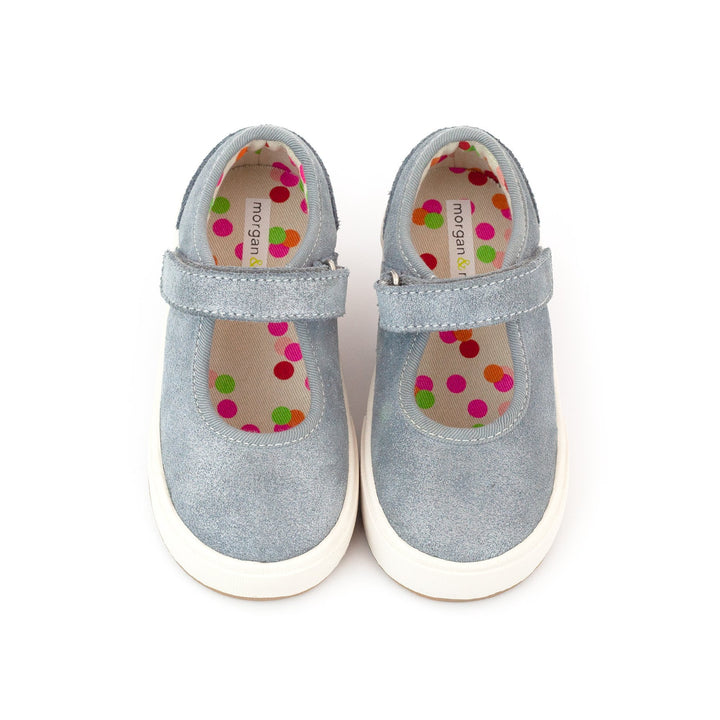Zutano baby Shoe Charlotte Mary Jane Shoe - Blue Gray