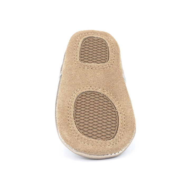 Zutano baby Shoe Rose Gold Leather Mary Jane Shoe