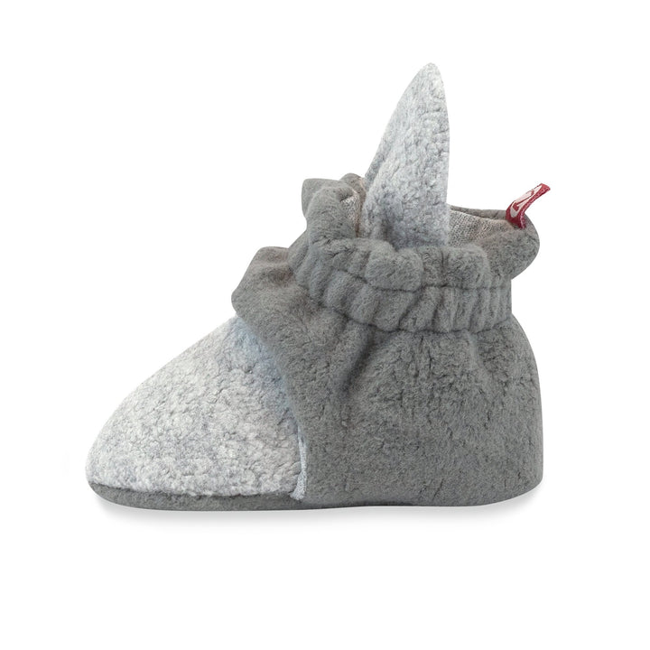 Zutano baby Bootie Cozie Fleece Color Block Baby Bootie - Heather Gray/Gray