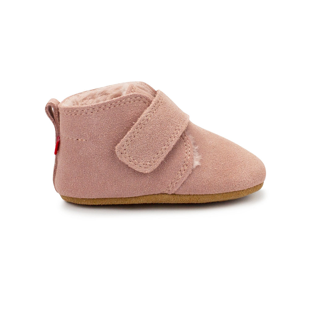 Furry Lined Baby Shoe that is the newest addition to our growing leather baby shoe collection.