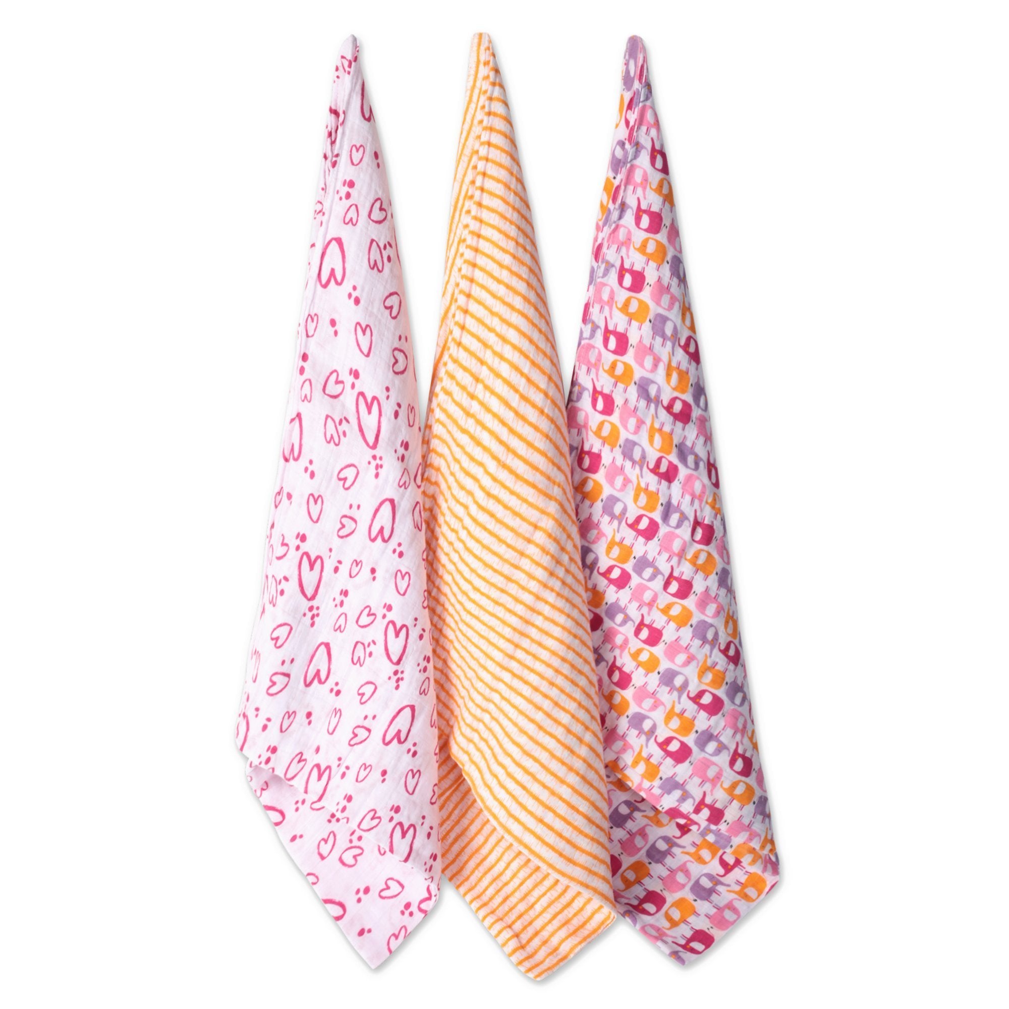 Pink Elephant Swaddle Pack – Zutano