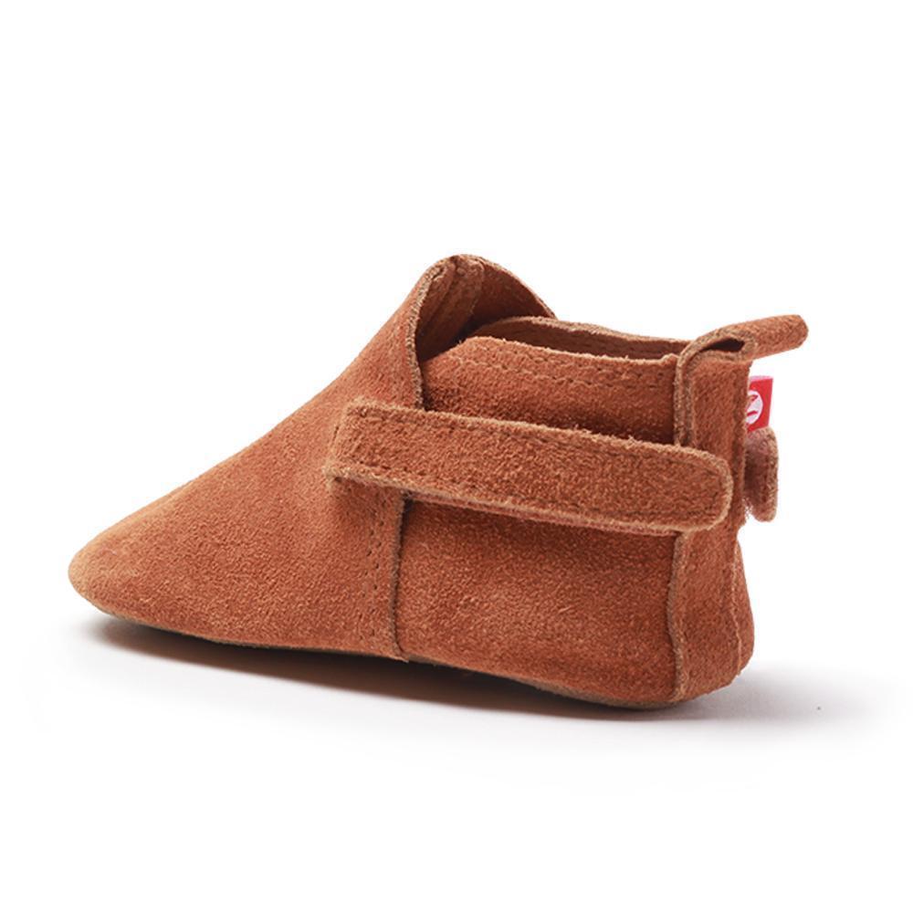Zutano tan suede baby shoes