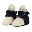 Zutano baby Bootie Cozie Fleece Color Block Baby Bootie - Khaki/Black