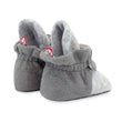 Zutano baby Bootie Cozie Fleece Color Block Gripper Baby Bootie - Heather Gray/Gray