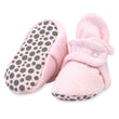 Zutano baby Bootie Cozie Fleece Gripper Baby Bootie 3 Pack - Heather Gray/Baby Pink/Cream