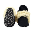 Zutano baby Bootie Cozie Furry Gripper Baby Bootie - Black