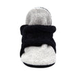 Zutano baby Bootie Double Cozie Fleece Baby Bootie - Black/Heather Gray