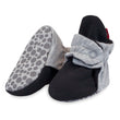 Zutano baby Bootie Organic Cotton Gripper Baby Bootie - Heather Gray/Black