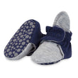 Zutano baby Bootie Organic Cotton Gripper Baby Bootie - True Navy/Heather Gray