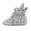 Zutano baby Bootie Windowpane Organic Cotton Gripper Baby Bootie
